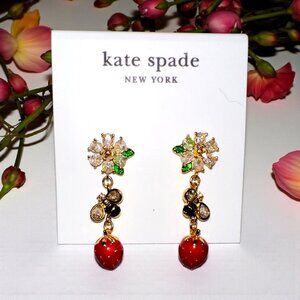 Kate Spade Strawberry Fields Statement Earrings  (NWOT)
